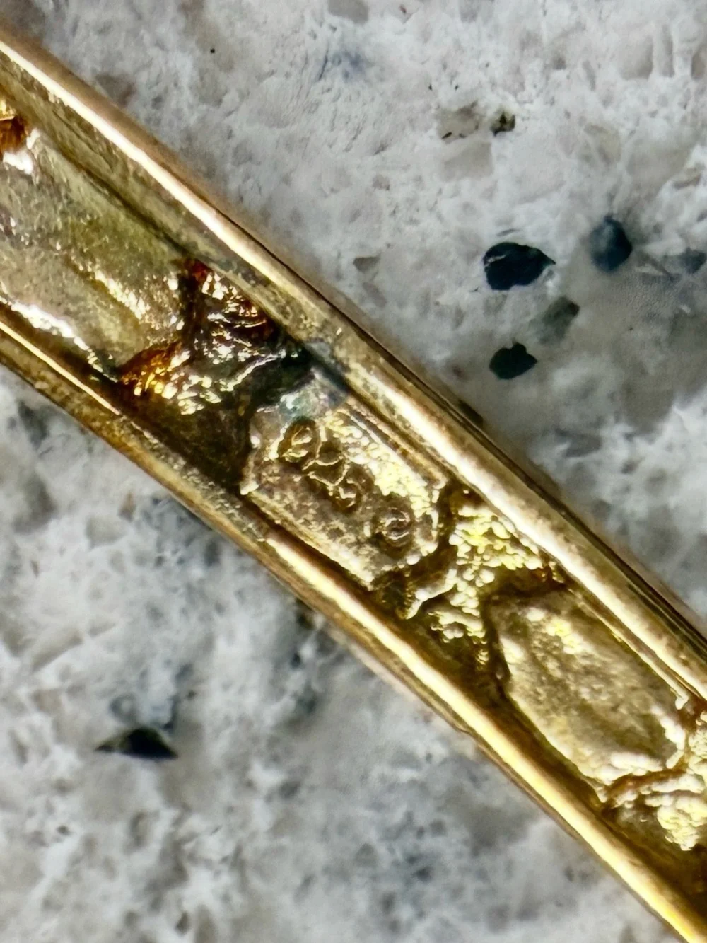 Diamond Pave accent yellow gold over 925 sterling silver hinged bracelet